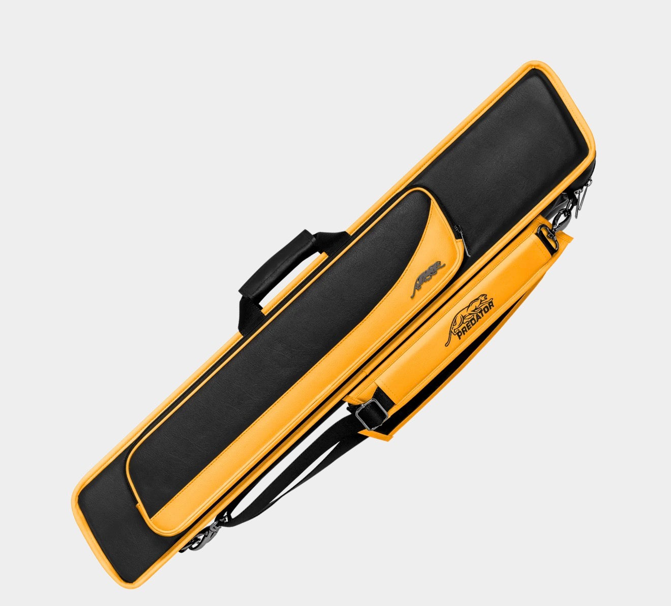 Predator Roadline Black/Yellow Soft Pool Cue Case - 4 Butts x 8 Shafts