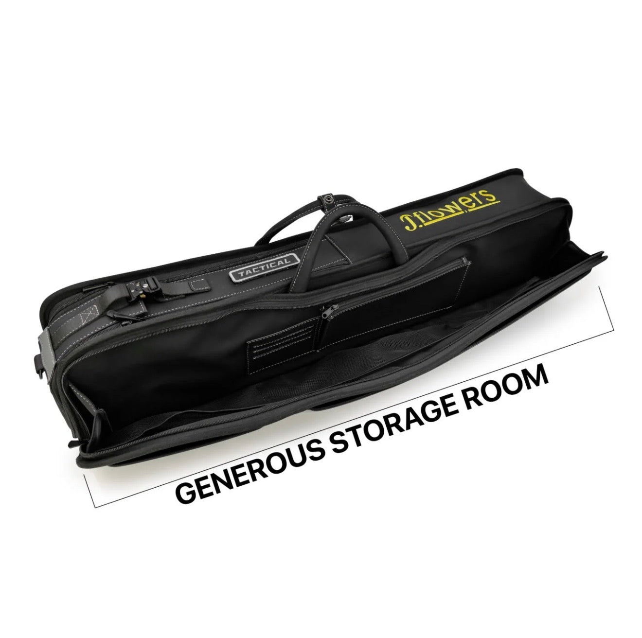 JFlowers Tactical 6×8 Soft Cue Case in jet black or charcoal grey.