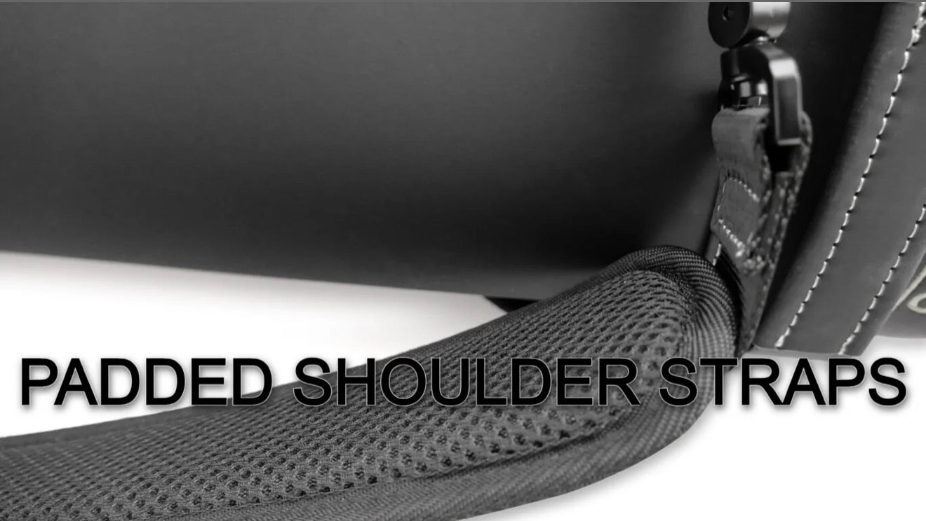 JFlowers Tactical 6×8 Soft Cue Case in jet black or charcoal grey.
