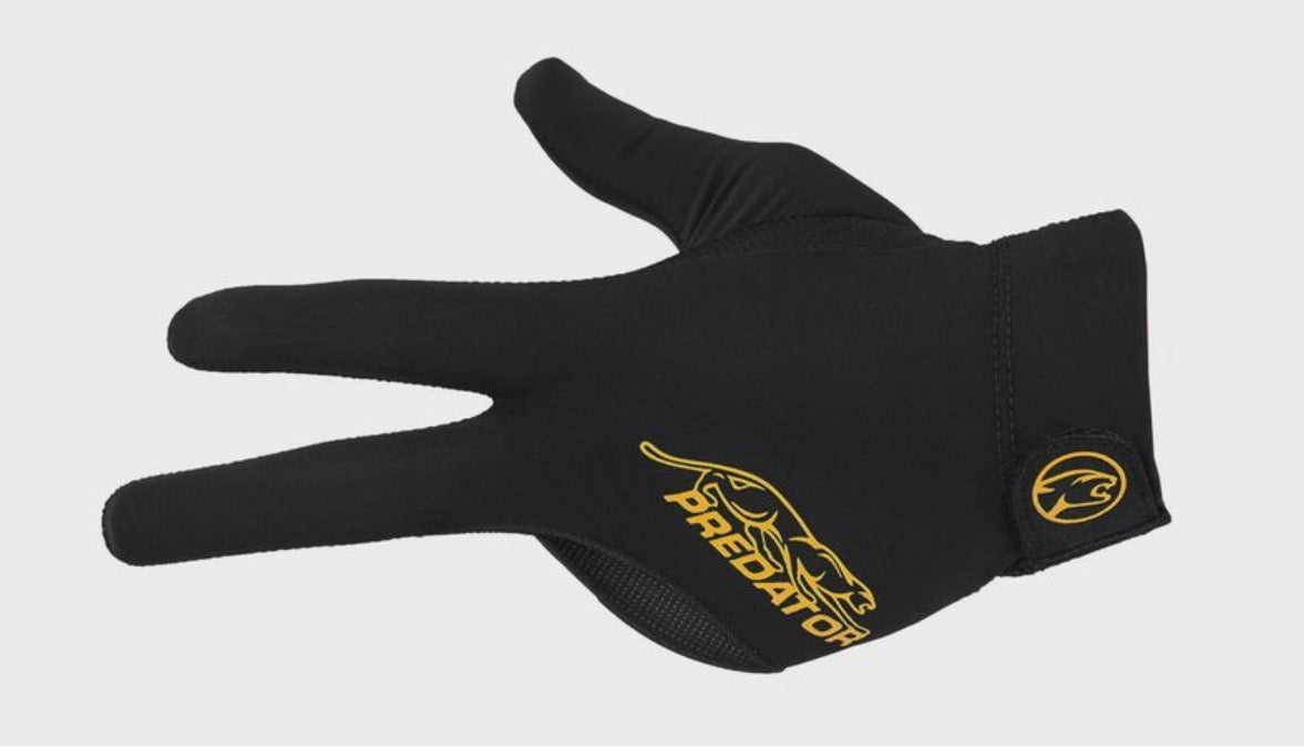 Predator Second Skin Black & Yellow Billiard Glove - Left Hand