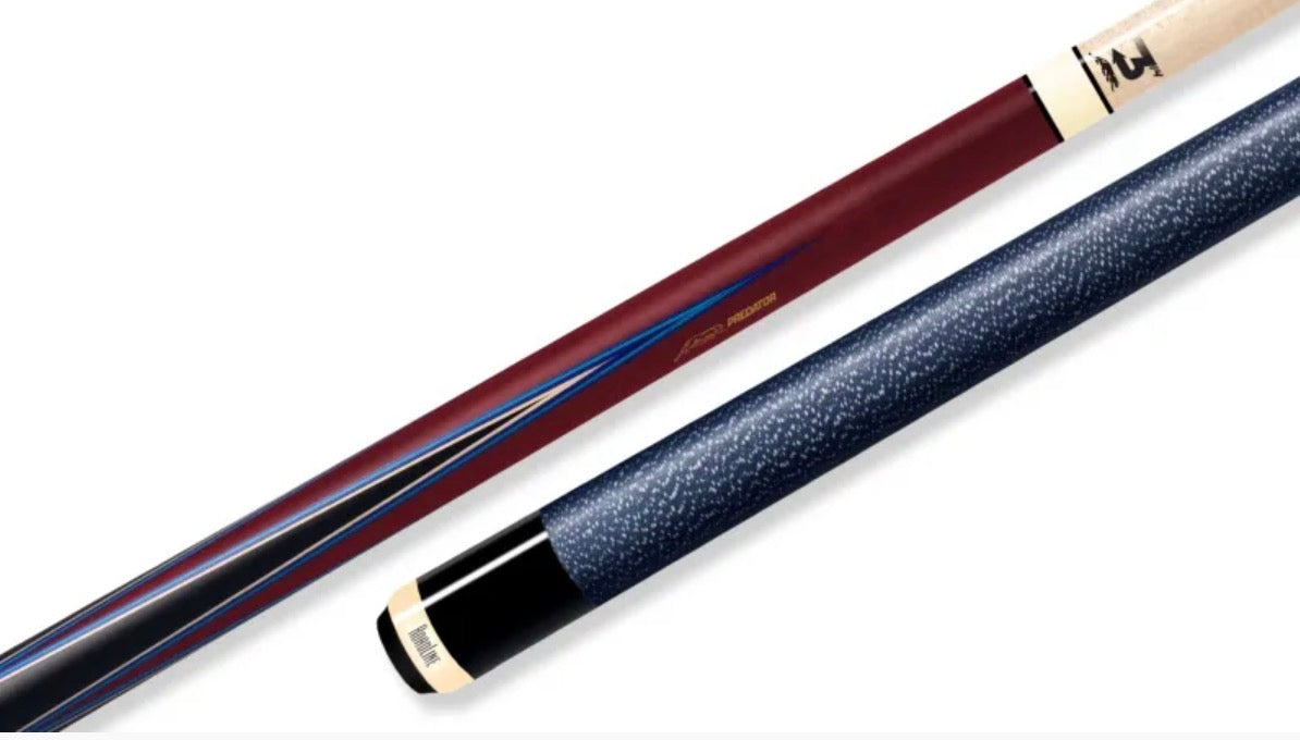 Predator 4 Point Sneaky Pete Purple Heart / Blue Points Linen Wrap Pool Cue