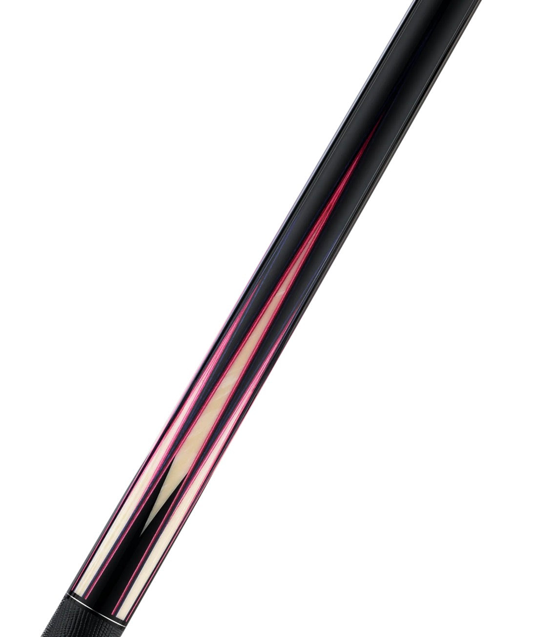 Predator True Splice 16 Pool Cue Butt -Ebony with Purple/Pink Points-Leather Wrap
