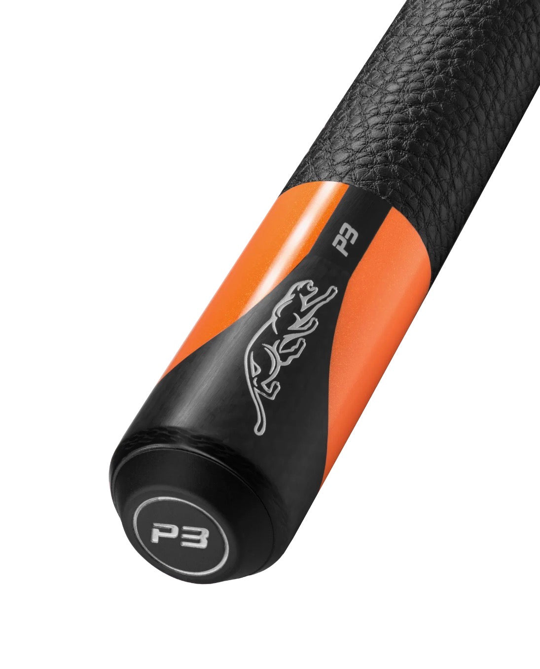 Predator P3 Flare Orange Pool Cue with Luxe Leather Wrap (Butt Only)