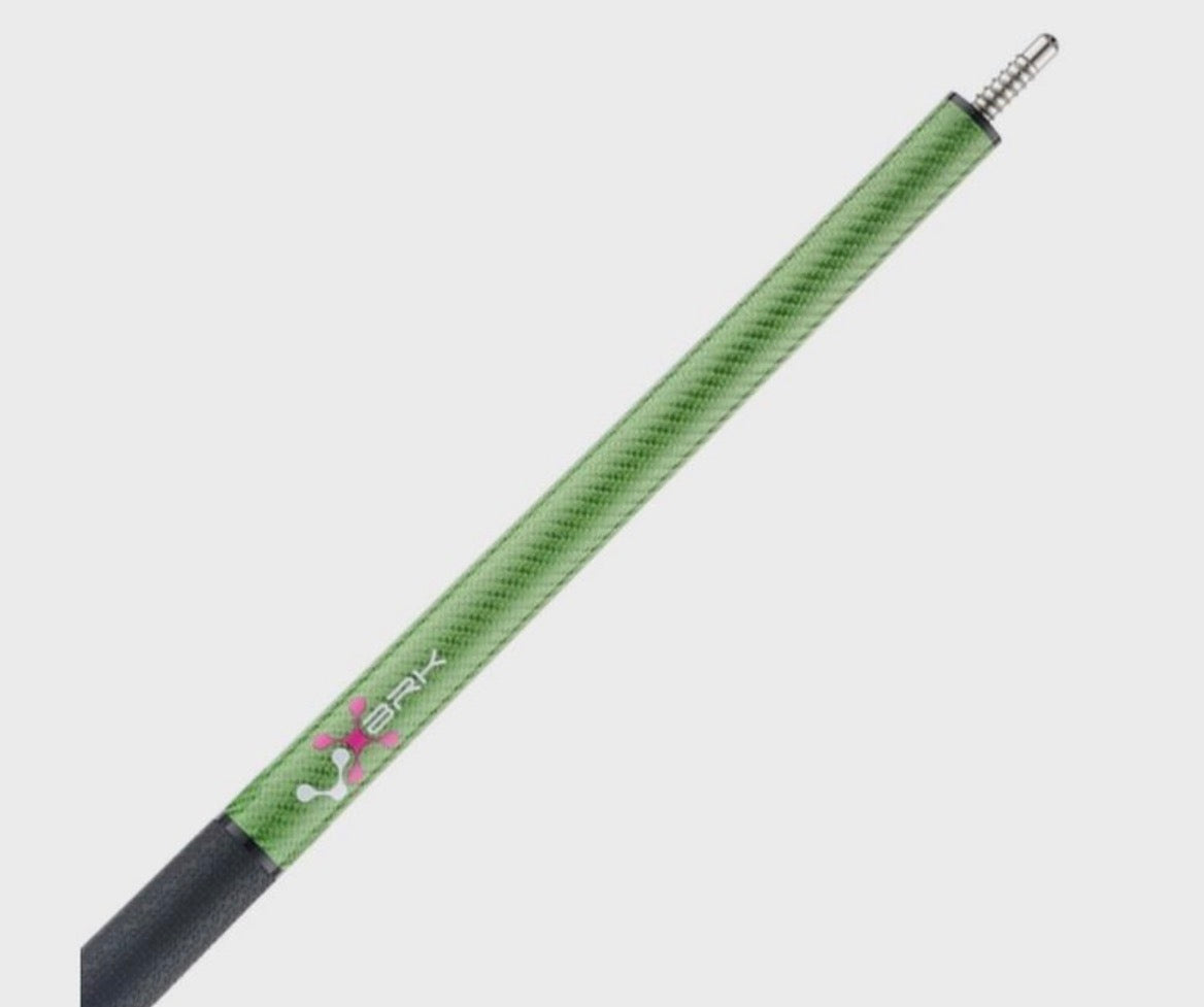 Poison VX Break Cue with Venom Carbon Fiber Shaft - Green/Pink