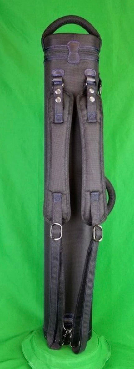 JB 4x8 Black Ultimate Rugged with Blue Zipper Pulls and Stitching