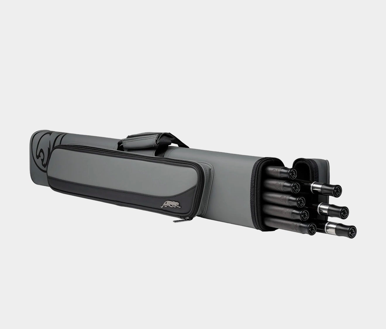 Predator Roadline Gray/Black Hard Cue Case - 3 Butts x 5 Shafts