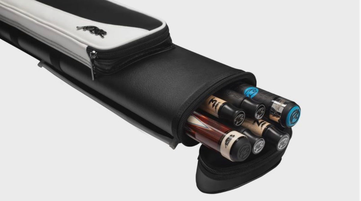 Predator Roadline Black/White Hard Cue Case 2 Butts x 4 Shaft or 3 Butts x 5 Shaft