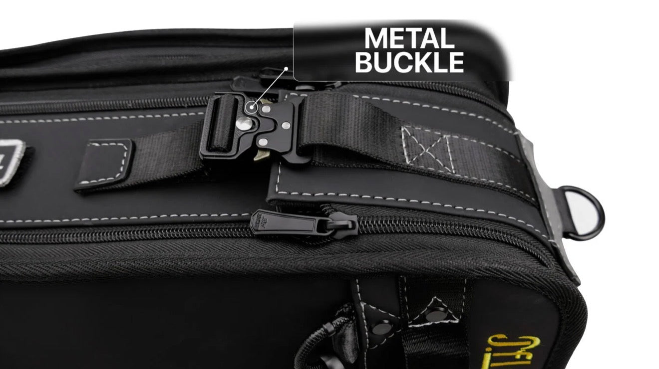 JFlowers Tactical 6×8 Soft Cue Case in jet black or charcoal grey.