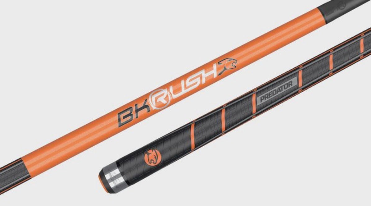 Predator Flare Orange BK Rush Break Cue - Sport Wrap