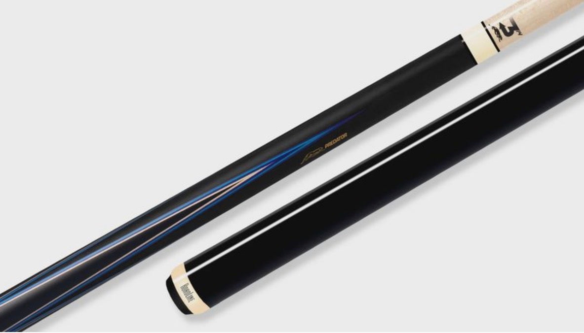 Predator 4 Point Sneaky Pete Black / Blue Points No Wrap Pool Cue Centro Shaft