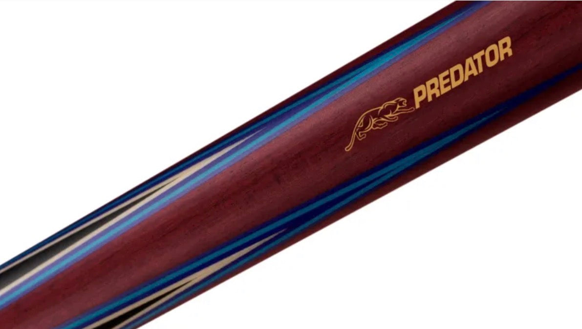Predator 4 Point Sneaky Pete Purple Heart / Blue Points Linen Wrap Pool Cue