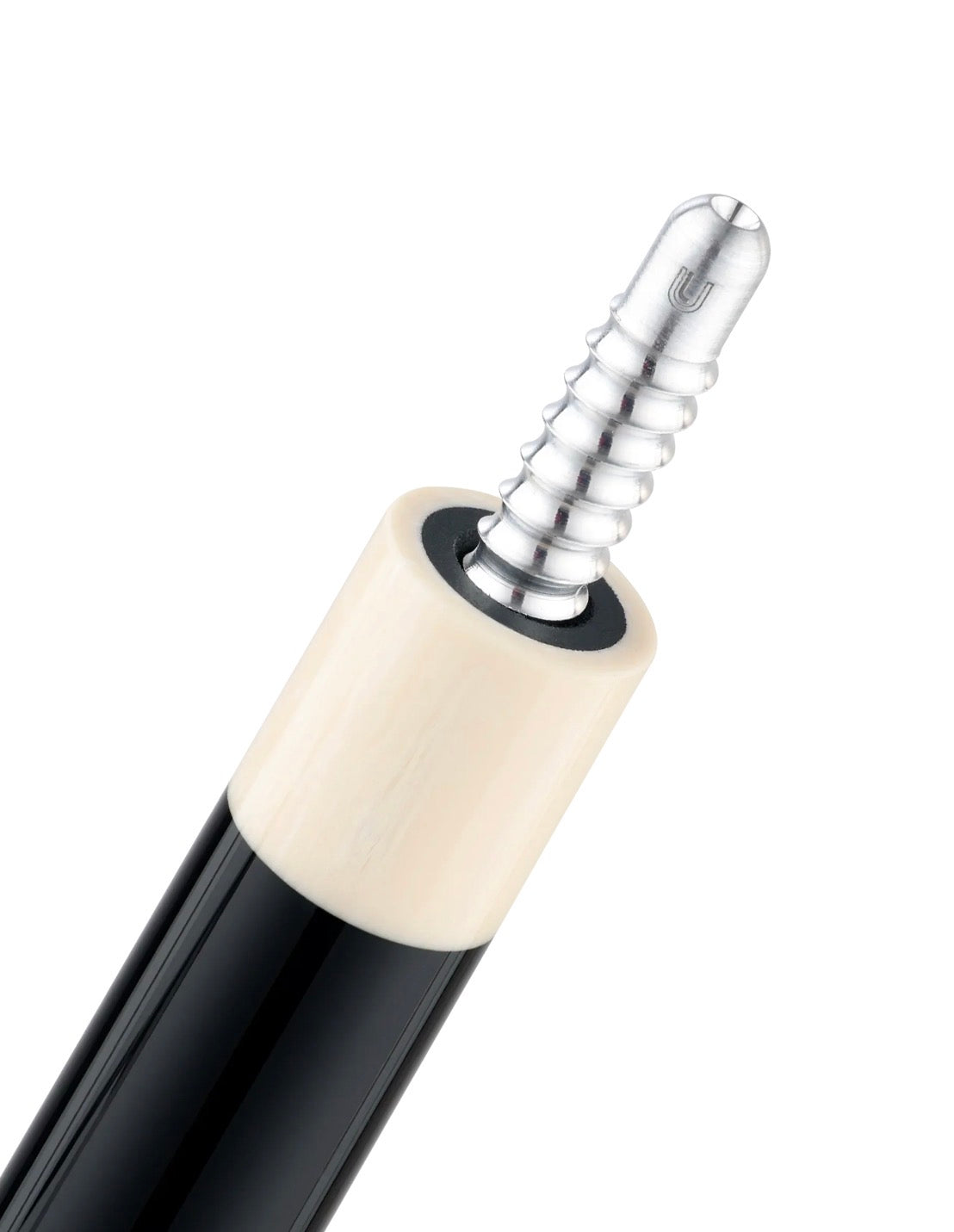 Predator True Splice 16 Pool Cue Butt -Ebony with Green/Yellow Points-Leather Wrap