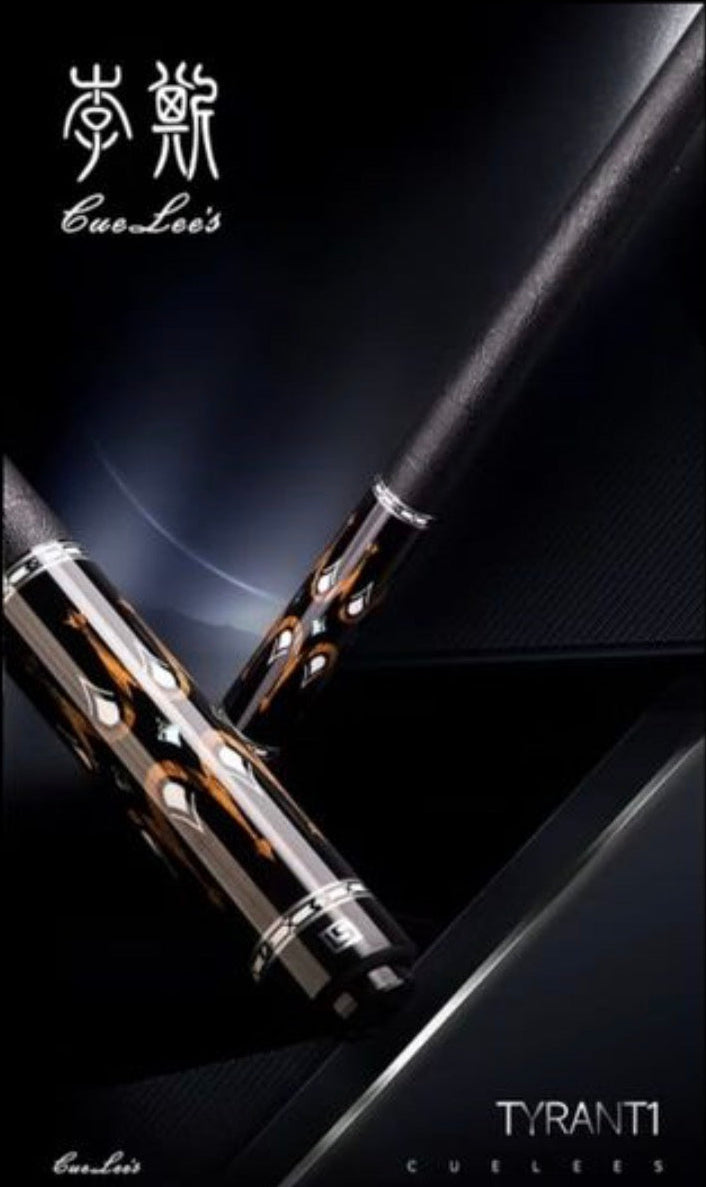 Cuelees Tyrant 1 Pool Cue with Shark Skin Wrap-Butt Only