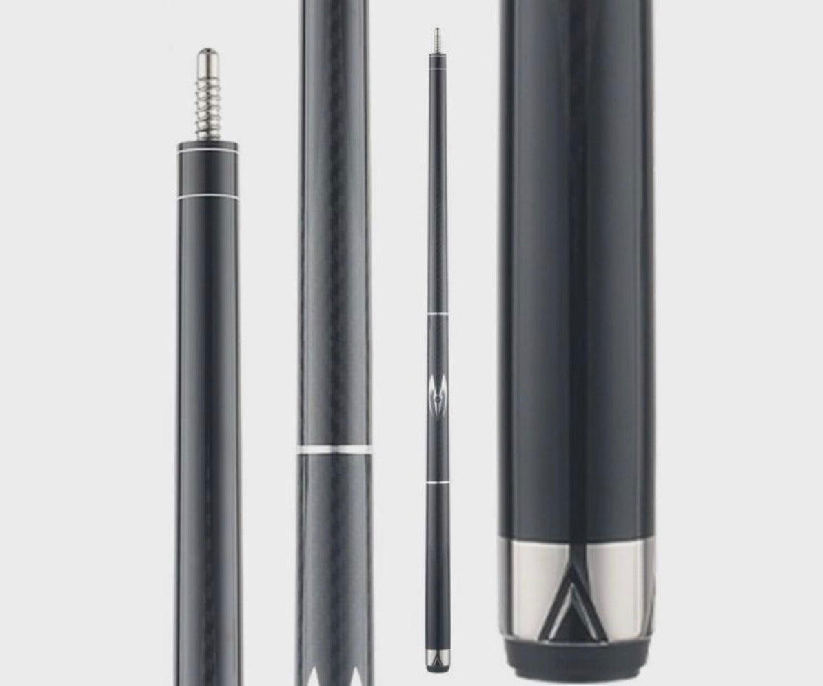 Poison Maelith Pool Cue with Carbon Fiber Shaft - Black/Black