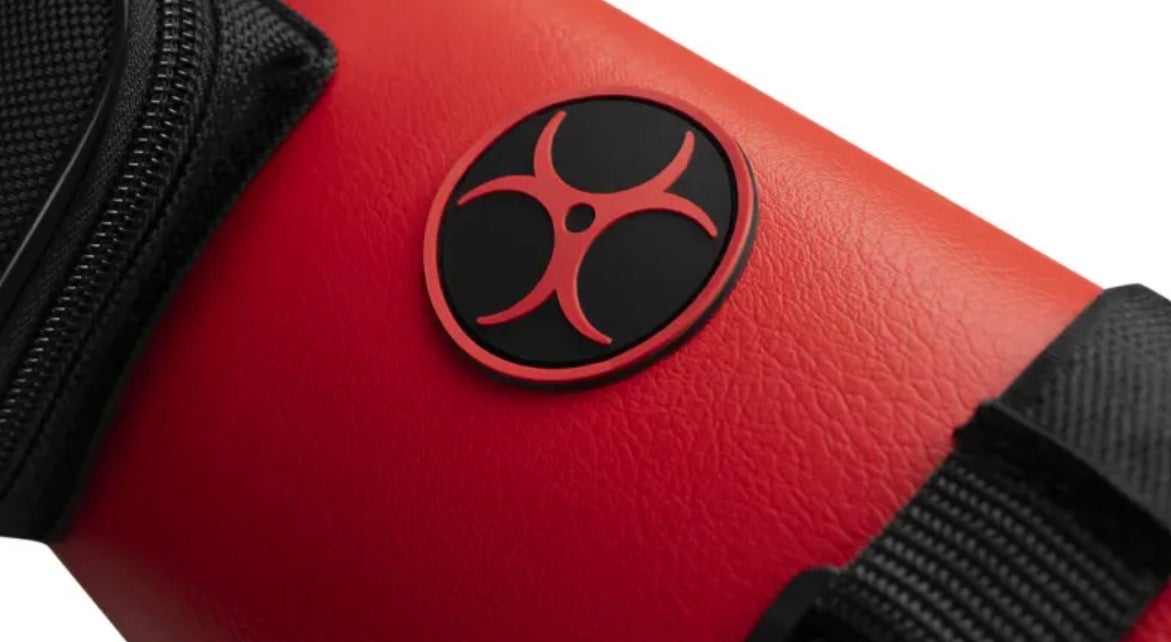 Poison Armor 2x4 Red Hard Pool Cue Case