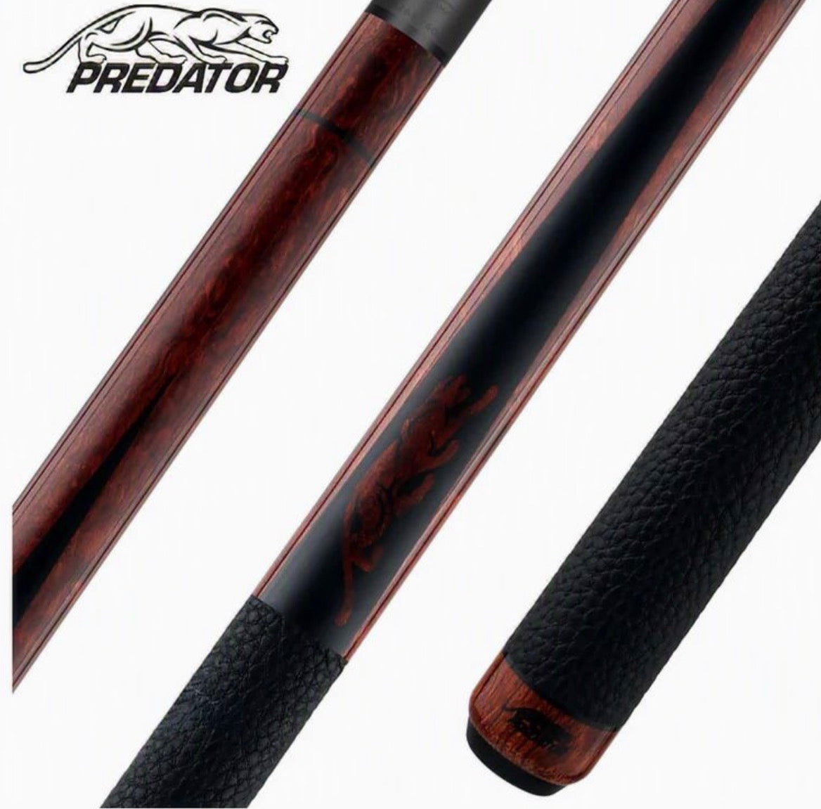 Predator SP2 Palisander Forearm with Matte Black Points Pool Cue - Butt Only